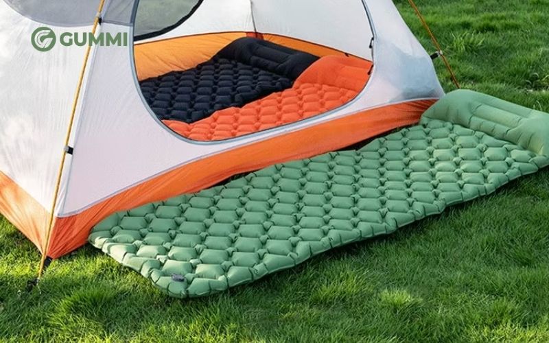 Nệm du lịch có thiết kế gọn nhẹ, thuận tiện cho việc mang theo