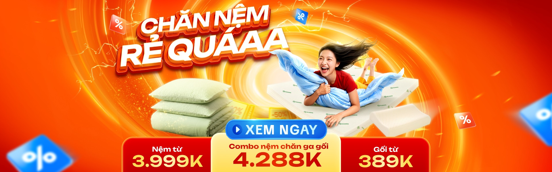 Chăn nệm rẻ quá