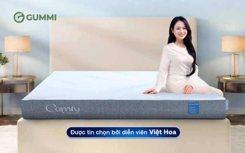 1 ngày ngủ 6 tiếng được không? Giải đáp chi tiết 5 Nệm foam Comfy Cloud 2.0 siêu đàn hồi dày 15cm