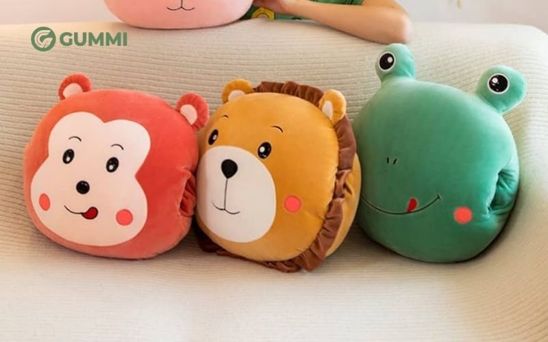 Gối mền 2 trong 1 thiết kế gọn nhẹ, thuận tiện mang theo