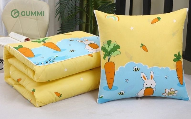 Gối mền 2 trong 1 tích hợp gối và chăn mền tiện dụng