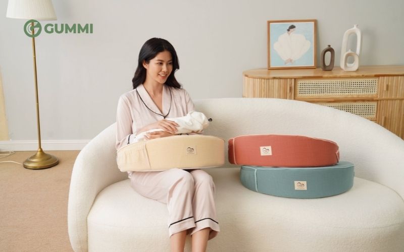 Hướng dẫn sử dụng gối cho bé bú đúng cách