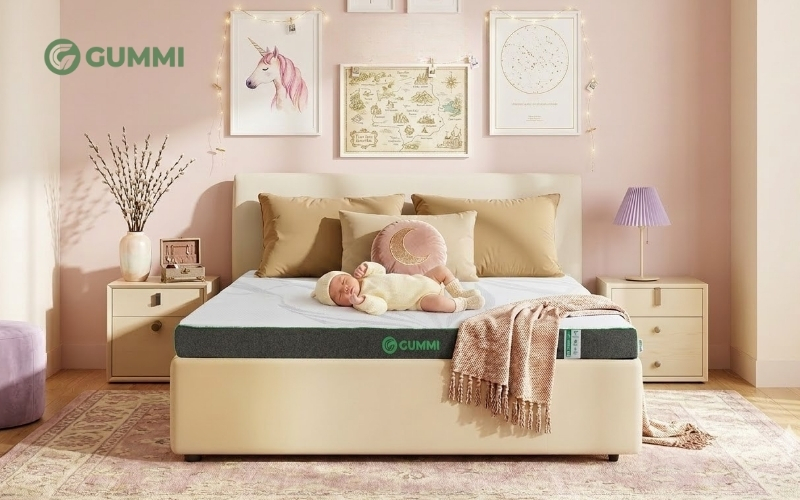 Lựa chọn nệm ngủ chất lượng cho bé tại Gummi