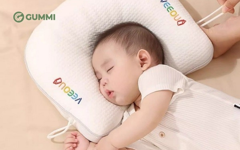 Lưu ý khi sử dụng gối chỉnh đầu cho bé