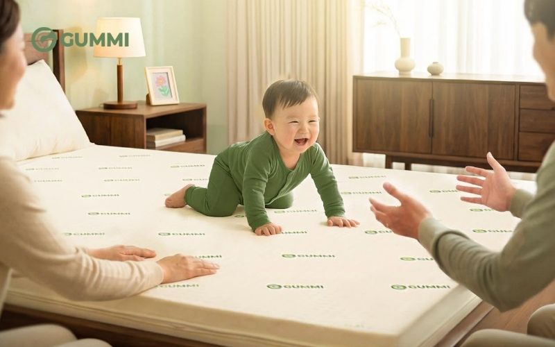 Tạo môi trường ngủ an toàn cho bé với sản phẩm từ Gummi