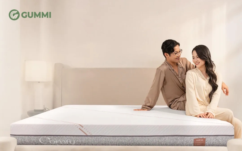 Nệm foam làm mát, kháng khuẩn nâng đỡ 5 vùng Comfy Lux 1.0