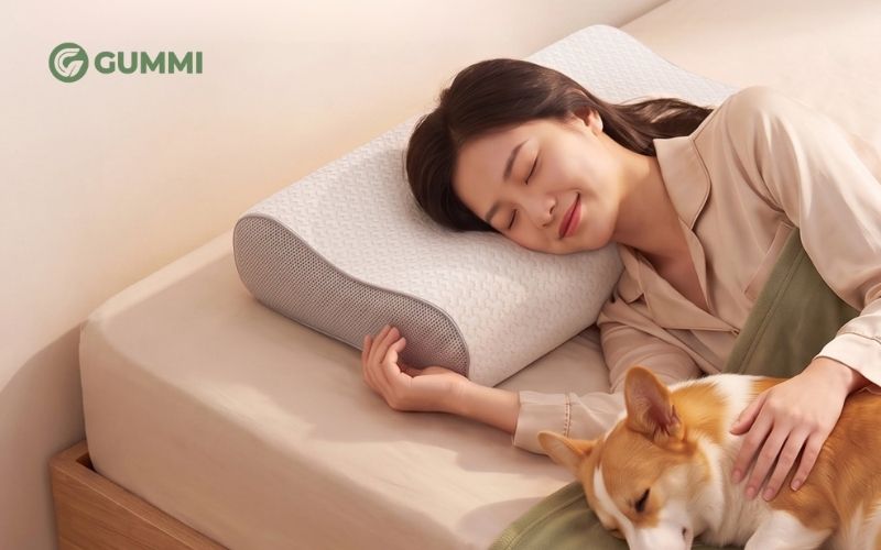 Cách kê gối ngủ đúng