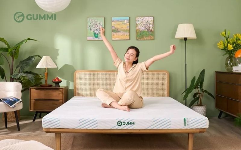Nệm cao su thiên nhiên trà xanh Gummi Signature